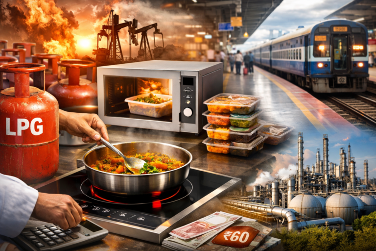 पश्चिम एशिया तनाव के बीच LPG सप्लाई पर असर, रेलवे स्टेशनों पर इंडक्शन और माइक्रोवेव से खाना बनाने के निर्देश